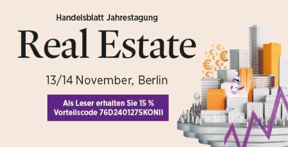 Ihr exklusiver Rabatt für die Handelsblatt Jahrestagung Real Estate im November