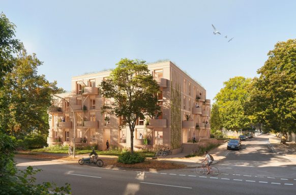 URBAINITY präsentiert den zweiten JUNGLE auf der Expo Real: Kompaktes Wohnen im Holzmodulbau