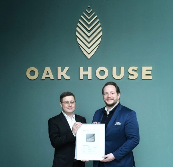 Oak House im Wiesbadener Quartier Seven Gardens mit DGNB Platin ausgezeichnet